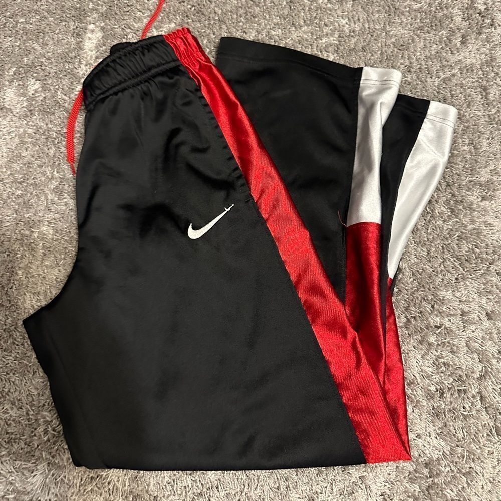 Nike Kids Black and Red Bottoms